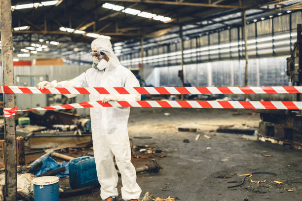 Professional Sewage Cleanup technician working in Fort Worth, TX